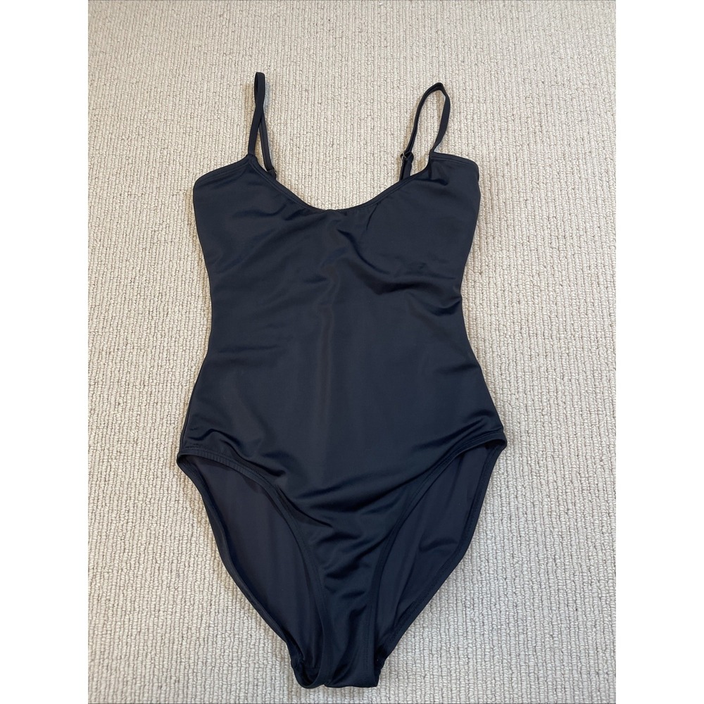 ANDIE Women's XS The Amalfi One Piece Swimsuit Black Scoop Neck